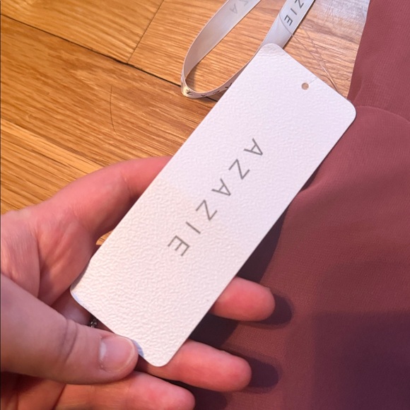 Azazie Kimber in desert rose Maxi Dress size A8 - Picture 8 of 12